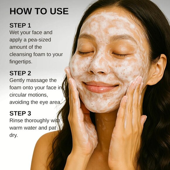 Esfolio Milk Cleansing Foam - Hydrating Korean Skincare Facial Cleanser 5.29 OZ - Picture 8 of 8